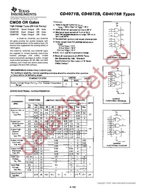 CD4071BPWRE4 datasheet  